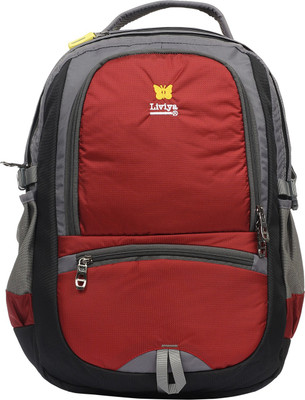 

Liviya SB-1206 37 L Backpack(Red, Grey), Grey;red