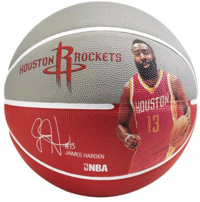 

SPALDING Player James Harden Basketball - Size: (Pack of 1, Grey, Red