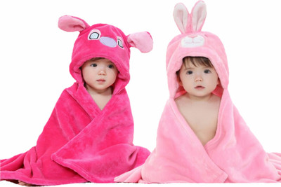 

BRANDONN Pink, HOTPINK  Size Bath Robe(2 Bath Robes, For: Baby Boys & Baby Girls, Pink, HOTPINK