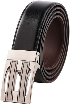 

Cyclone Men Casual Black Genuine Leather Reversible Belt