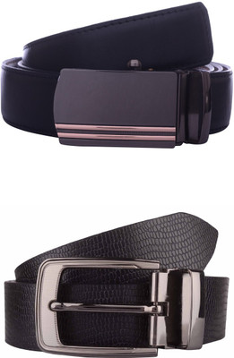 

Exotique Men Formal Black Genuine Leather Belt