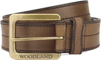 

Woodland Men Casual Tan Genuine Leather Belt