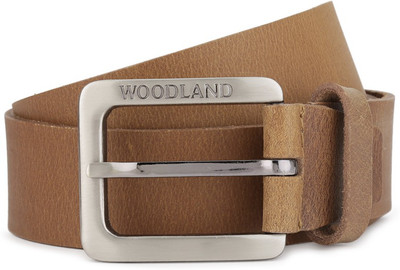 

Woodland Men Casual Tan Genuine Leather Belt, Camel