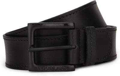 

Woodland Men Casual Black Genuine Leather Belt