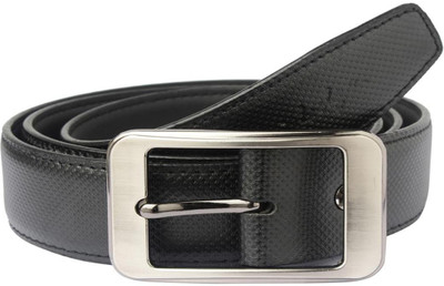 

Hidedge Men Formal Black Artificial Leather Belt