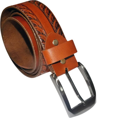 

Style 98 Men Formal, Party Brown Genuine Leather Belt