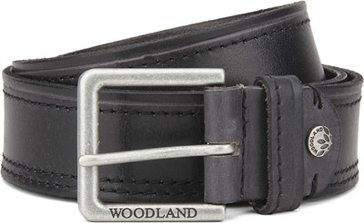 

Woodland Men Casual Black Genuine Leather Belt