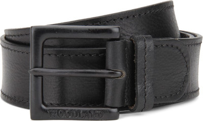 

Woodland Men Casual Black Genuine Leather Belt