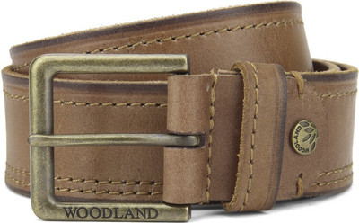 

Woodland Men Casual Tan Genuine Leather Belt