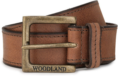 

Woodland Men Casual Tan Genuine Leather Belt