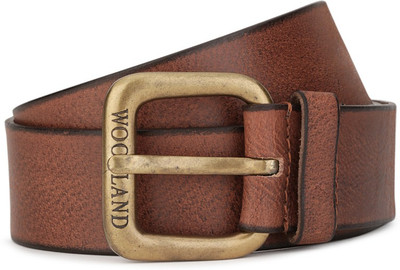 

Woodland Men Casual Brown Genuine Leather Belt