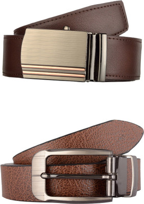 

Exotique Men Formal Brown Genuine Leather Belt