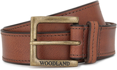 

Woodland Men Casual Tan Genuine Leather Belt