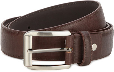 

Woods Men Formal Brown Genuine Leather Belt