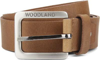 

Woodland Men Casual Tan Genuine Leather Belt, Camel