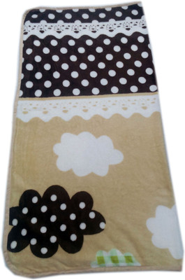 

Squnibee Polka  Crib Baby Blanket(Fur, Brown