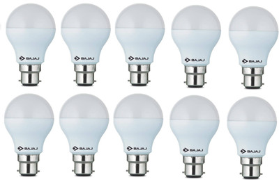 

Bajaj 7 W Round B22 LED Bulb(White, Pack of 10)