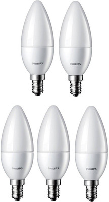 

Philips 2.7 W Candle E14 LED Bulb(Yellow, Pack of 5)