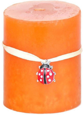 

Orange Scented Pillar Candle Pack of 1 Orange Pillar Candle Candle(Orange, Pack of 1)