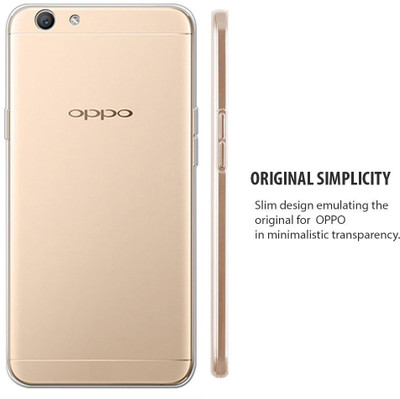 CASE CREATION Back Cover for OPPO A57 Crystal Clear Fully Totu Transparent Slim(Transparent, Silicon, Pack of: 1)