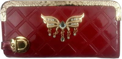 

One Touch Solution Casual Maroon Clutch