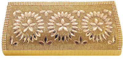 

Bagaholics Casual Gold Clutch
