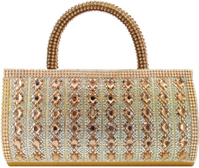 

Bagaholics Casual Gold Clutch