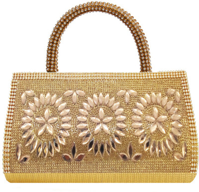 

Bagaholics Casual Gold Clutch