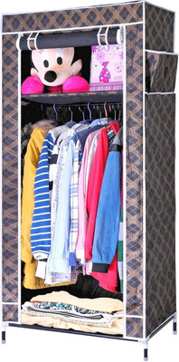 

CheckSums 2.1 Feet Collapsible Wardrobe Cast Iron Collapsible Wardrobe(Finish Color - Brown, Black)