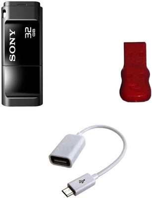 

Sony USM32X 32 GB 3.1 Pendrive with OTG Cable and Card Redaer Combo Set