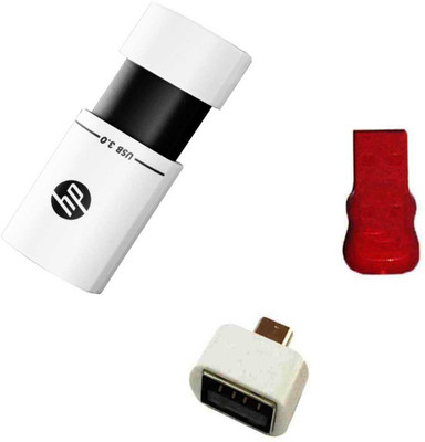 

HP V765W 32 GB USB 3.0 Pendrive with OTG Adapter and Card Raeder Combo Set