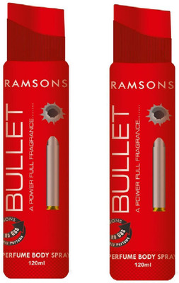

Ramsons Bullet No Gas Perfume Body Spray Combo Perfume Body Spray - For Women(240 ml, Pack of 2)