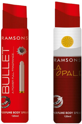 

Ramsons Bullet and La Opale No Gas Perfume Body Spray Combo Perfume Body Spray - For Women(240 ml, Pack of 2)