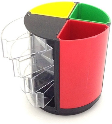 

Palakz 7 Compartments Plastic Pen Holder(Multicolor)