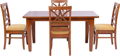 35 Off On Shop Klass Solid Wood 4 Seater Dining Set Finish Color Teak Wood On Flipkart Paisawapas Com
