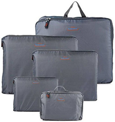 

ShopyBucket (Expandable) Bag Storage Organizer 5 Different Sizes for travel, luggage, clothes, shirts, saree, shoes, makeup Travel Duffel Bag(Grey)