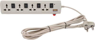 

sonica Universal 4 Socket & 4 switch 1.5 Meters 3 Core Surge Protector 6 A Three Pin Socket
