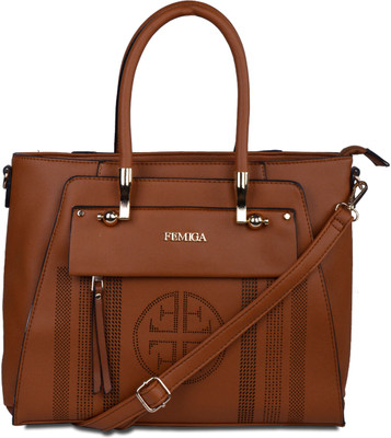 

Femiga Hand-held Bag(Brown)