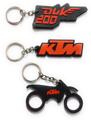 

kausal kf KTM logo silicon rubber combo-3 Key Chain