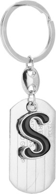 GCT Alphabet Letter S Silver Metal Design-KC40 Key Chain