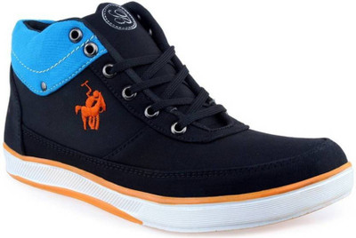 

U2Shoes Boys Velcro Sneakers(Black, Bbblack