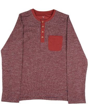 

Allen Solly Junior Boys Self Design Cotton T Shirt(Maroon, Pack of 1, Red