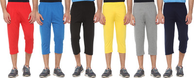 

Shaun Three Fourth For Boys(Multicolor Pack of 6, Black;dark blue;grey;light blue;red;yellow