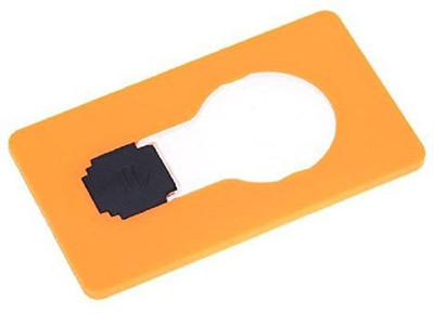 

VibeX ™ Wallet Purse Pocket Credit Card Portable LED Night Light Lamp Bulbs Party Gift LED Lantern(Orange)