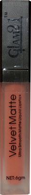 

Glam 21 Velvet Matte Me Lipstick(Apricot Bliss, 6 ml)