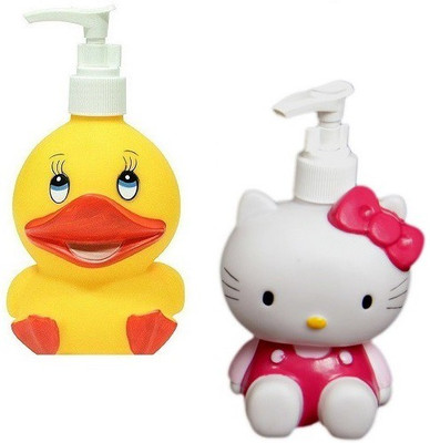 FullHouz Liquid Soap Dispenser :Tweety1Kitty1 200 ml Shampoo, Lotion, Gel, Soap Dispenser
