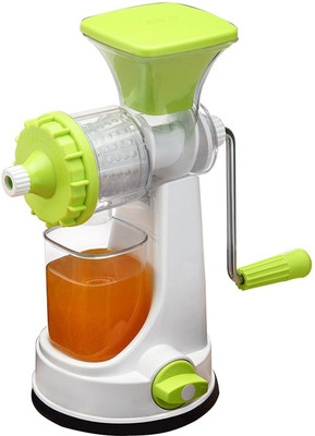

ShopyBucket Fruit & Vegetable Clear Barrel Juicer Fruit & Vegetable Juicer | Manual Hand Juicer | Fruit Juicer Stainless Steel Handel Vacuum Base color Multicolor pack of 1 (Color May Vary) 450 W Juicer Mixer Grinder(Multicolor, 4 Jars)