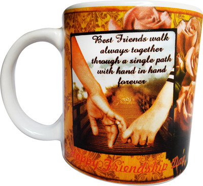 

Neet's Creations CM010 Bone China Mug(350 ml), Multicolor