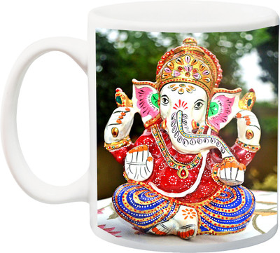 

Stylotrendz Lord Ganesha High Quality print for Diwali Gifting Ceramic Mug(325 ml), Multicolor