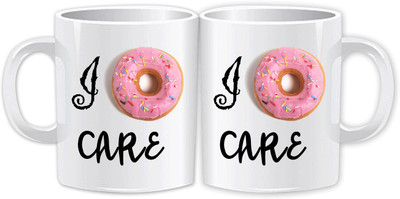 

Claptrap 11 Bone China Mug(350 ml, Pack of 2), Multicolor
